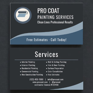 Professional Painting Painter Company Business Card