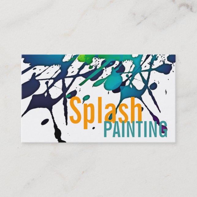 Professional Painting Painters Graphic Artist Business Card (Front)