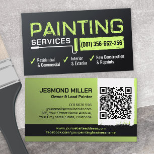 Professional Painting Services - House Painter Business Card