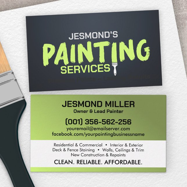 Professional Painting Services - House Painter Business Card (Creator Uploaded)