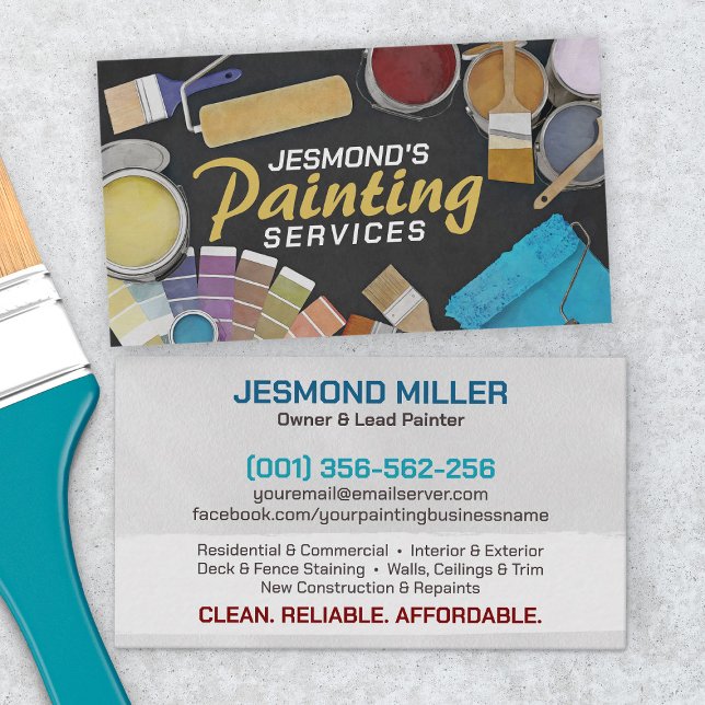 Professional Painting Services - House Painter Business Card (Creator Uploaded)