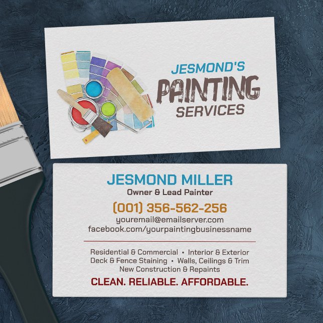 Professional Painting Services - House Painter Business Card (Creator Uploaded)
