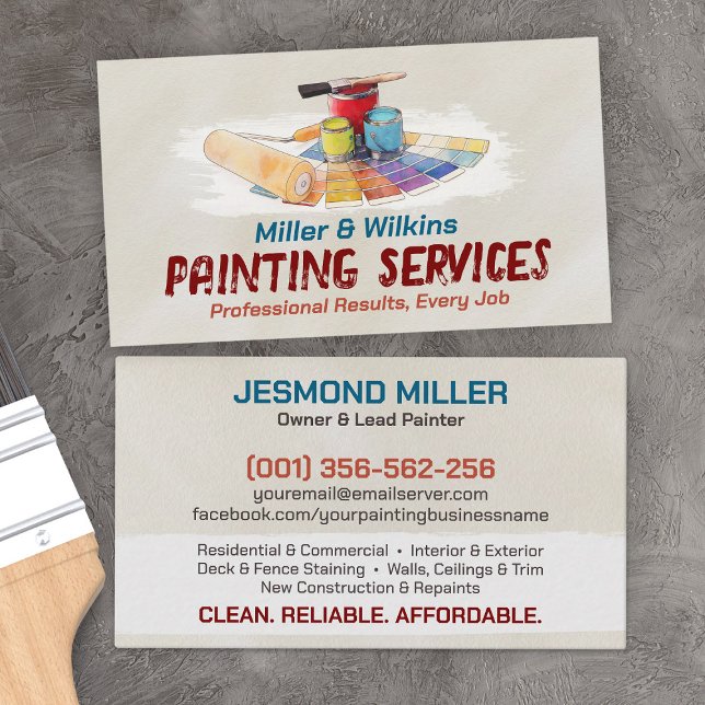 Professional Painting Services - House Painter Business Card (Creator Uploaded)
