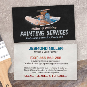 Professional Painting Services - House Painter Business Card