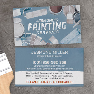 Professional Painting Services - House Painter Business Card