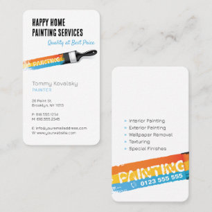 Professional Painting Services   Your Offer Business Card