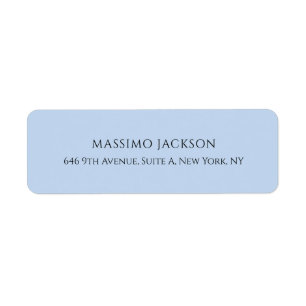 Professional pale blue modern minimalist name