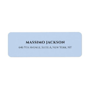Professional pale blue modern minimalist name