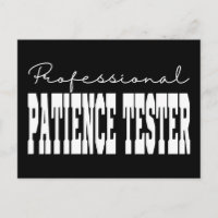 Professional Patience Tester White Typography