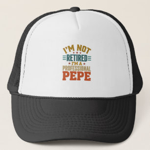 Professional Pepe Retirement Vintage Typography Sh Trucker Hat