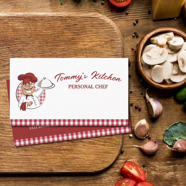 Professional Personal Chef Catering Food Service Business Card (Creator Uploaded)
