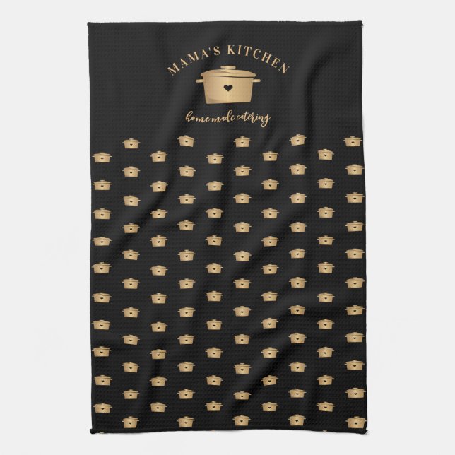 Professional Personal Chef Catering Restaurant Tea Towel (Vertical)