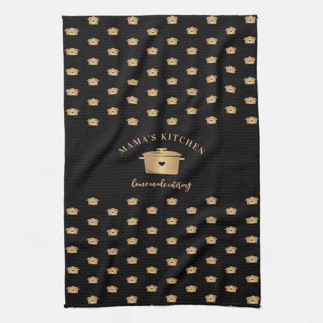 Professional Personal Chef Catering Restaurant Tea Towel (Vertical)