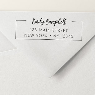 Professional Personal Return Address Minimalist  Self-inking Stamp