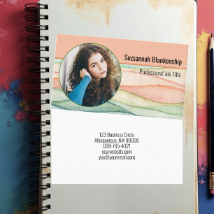 Professional Personal Security Custom Round Photo Business Card