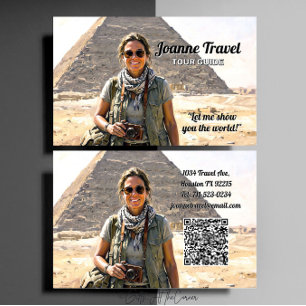 Professional Personal Tour Guide Business Card