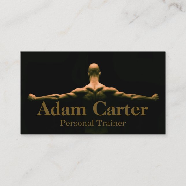 Professional Personal Trainer / Bodybuilder Card (Front)