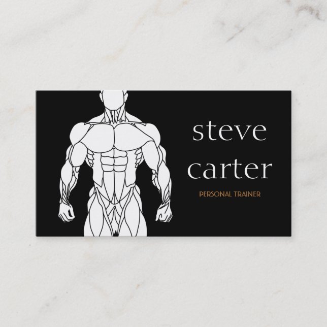 professional Personal Trainer / Bodybuilder Card (Front)