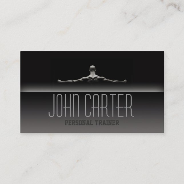 Professional Personal Trainer / Bodybuilder Card (Front)