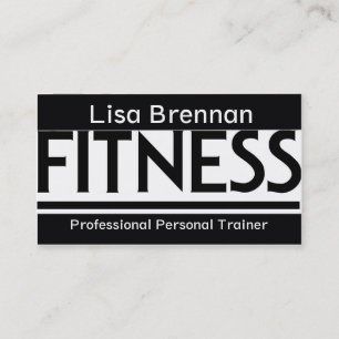 Professional Personal Trainer / Fitness Club Sport Business Card