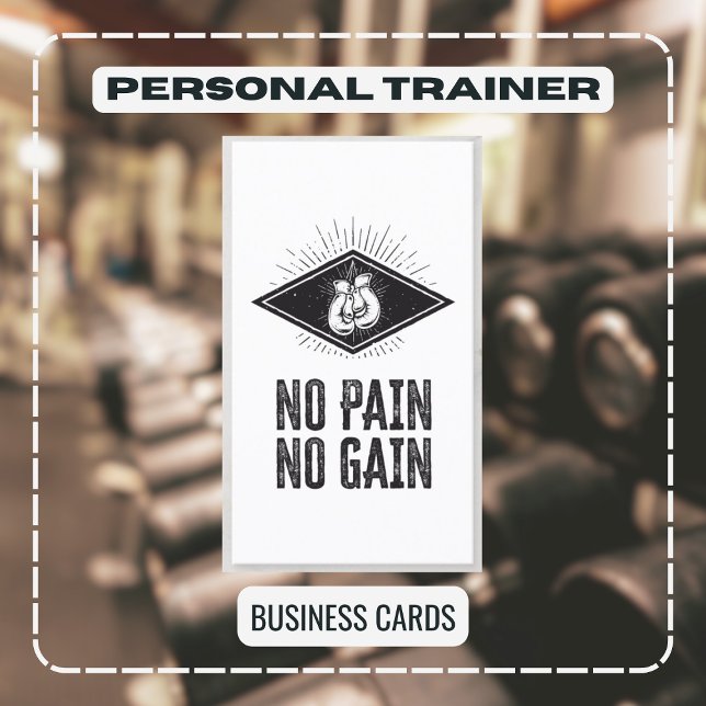 Professional Personal Trainer Fitness & Nutrition Business Card (Creator Uploaded)