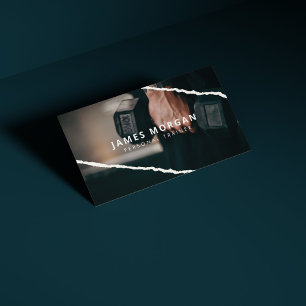 Professional Personal Trainer Fitness Photo Business Card