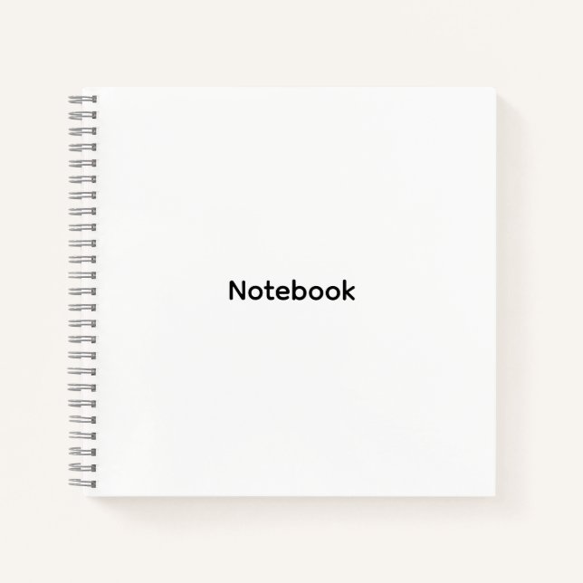 Professional Personalised Modern Minimalist  Notebook (Front)