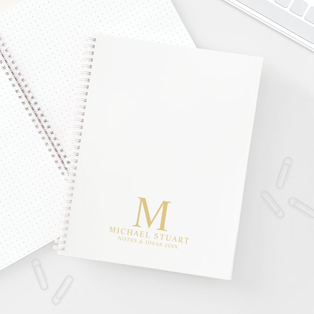 Professional Personalised Monogram and Name Notebook (Creator Uploaded)