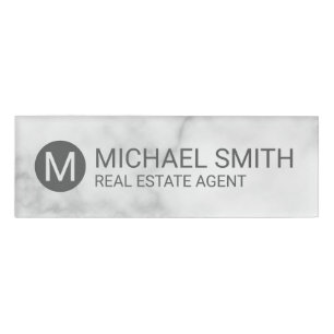 Professional Personalised Monogram and Name Tag
