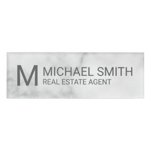 Professional Personalised Monogram and Name Tag