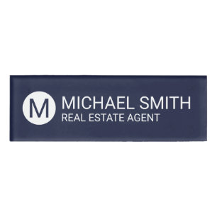 Professional Personalised Monogram and Name Tag