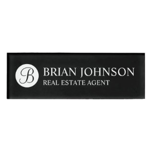 Professional Personalised Monogram and Name Tag