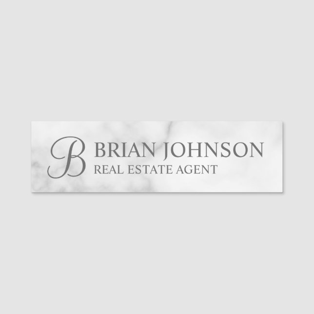 Professional Personalised Monogram and Name Tag (Front)