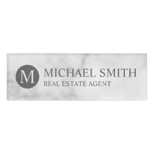 Professional Personalised Monogram and Name Tag