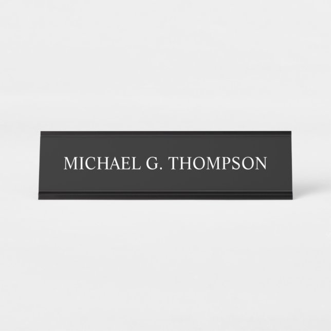 Professional Personalised Name Desk Name Plate (Front)