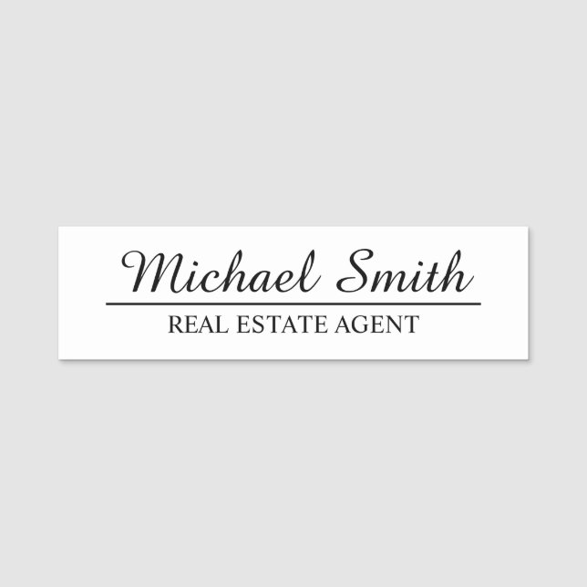 Professional Personalised Name Tag (Front)