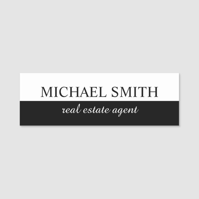 Professional Personalised  Name Tag (Front)