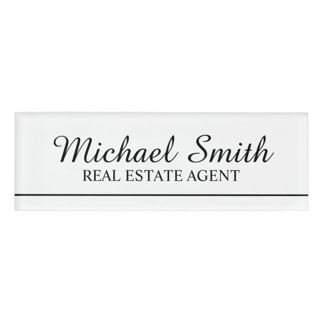 Professional Personalised Name Tag (Front)