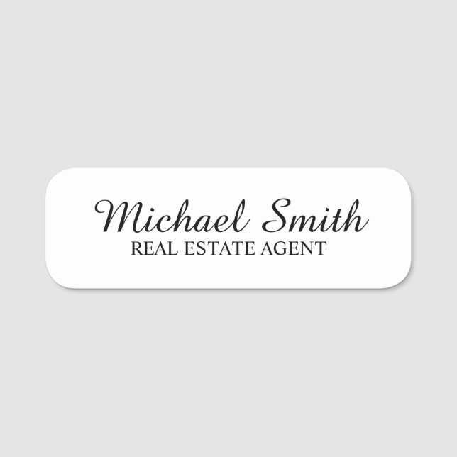 Professional Personalised Name Tag (Front)