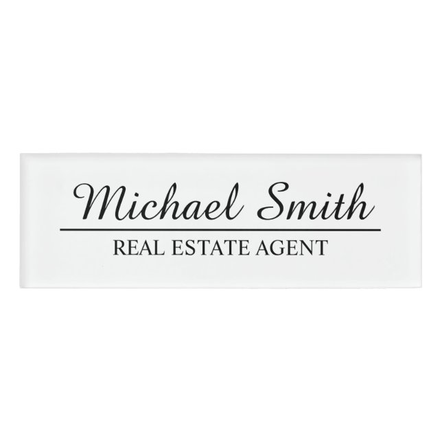 Professional Personalised Name Tag (Front)