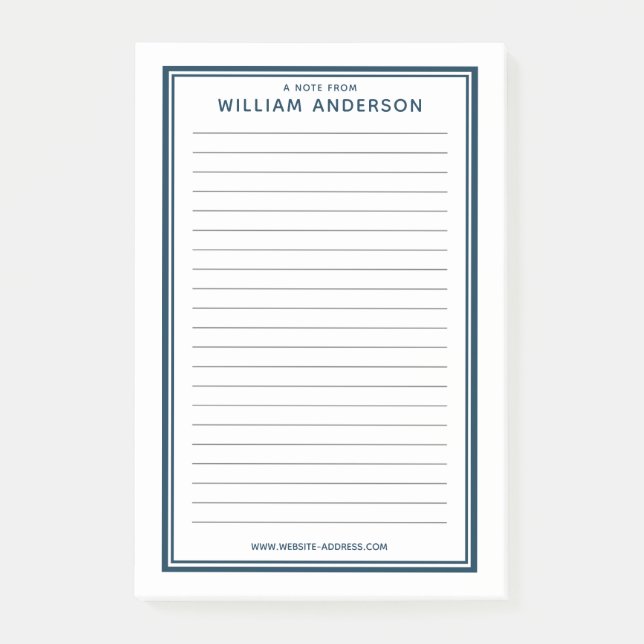 Professional Personalised Post-it Notes (Front)