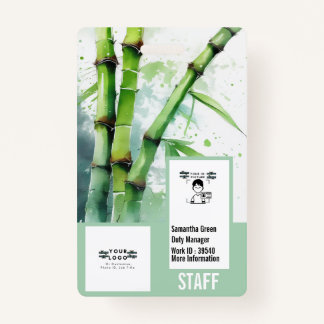 Professional Personalized security photo card  ID Badge