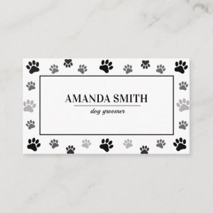 Professional Pet Grooming & Animal Care Business Card