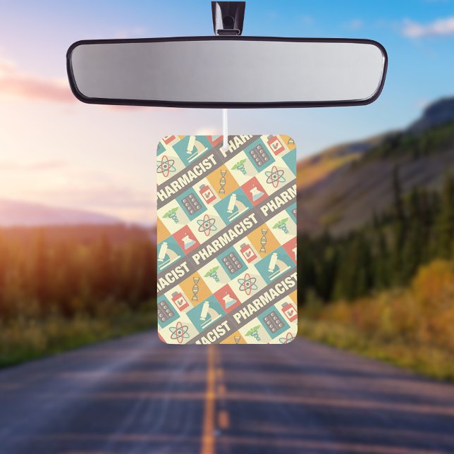 Professional Pharmacist Iconic Designed Car Air Freshener (Creator Uploaded)