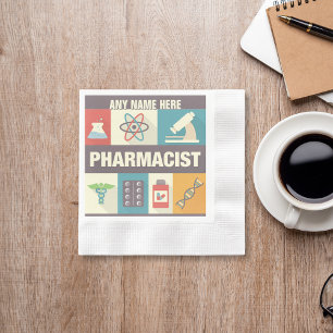 Professional Pharmacist Iconic Designed Napkin