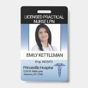 Professional Photo Badge - Editable ID Badge