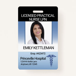 Professional Photo Badge - Editable ID Badge