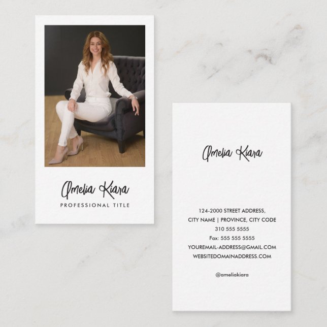 Professional Photo Business card template (Front/Back)