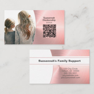 Professional Photo Doula Family Support Services Business Card