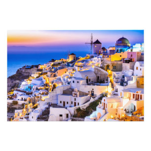 Professional Photo Paper (Satin) Santorini Print